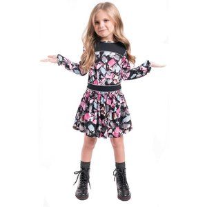 Imoga Sylvie Fun Long Sleeves Jewel Print Girls Tween Dress 12 14 NEW NWT